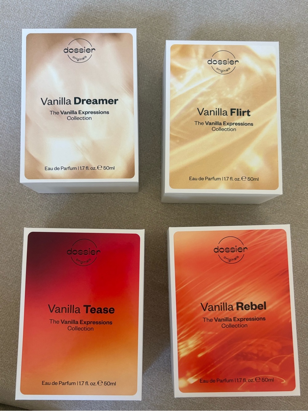 Dossier - NIB vanilla scents